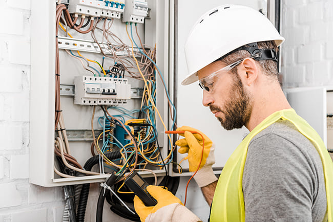 Quais cuidados precisam ser tomados em locais de trabalho que trabalham com energia elétrica